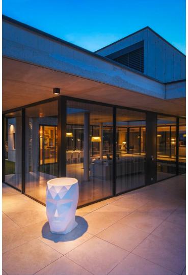 SLV S-CUBE Deckenaufbauleuchte, IP65, 2700/3000K, PHASE dimmbar, anthrazit (1007461)