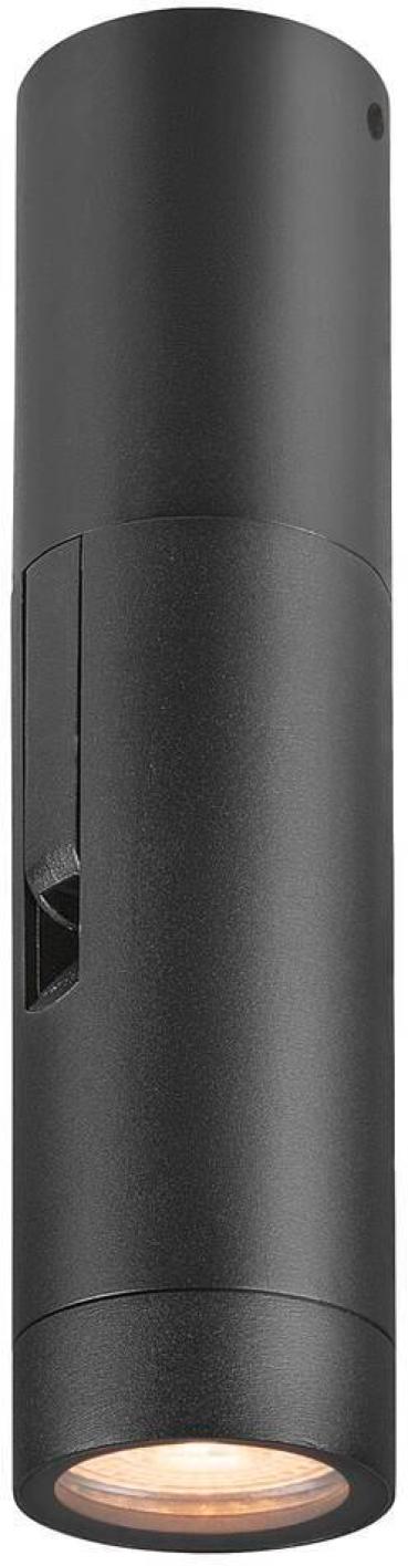 SLV S-TUBE Wand- und Deckenaufbauleuchte, IP65, GU10, 1x max. 10W, schwarz (1007653)
