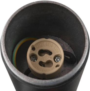 SLV S-TUBE Wand- und Deckenaufbauleuchte, IP65, GU10, 1x max. 10W, schwarz (1007653)