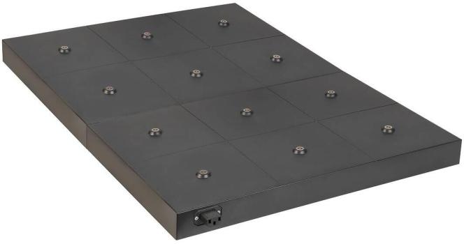 SLV VINOLINA TWO Ladebasis für Tischleuchten, max. 6 Leuchten, IP20, schwarz (1007698)