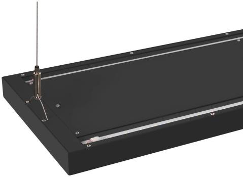 SLV WORKLIGHT PRO 120 Pendelleuchte, DALI dimmbar, Länge 120cm, 50W, 4000K, schwarz (1007468)