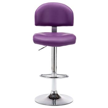 Barhocker 2 Stk. Lila Kunstleder