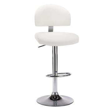 Barhocker 2 Stk. Weiß Kunstleder