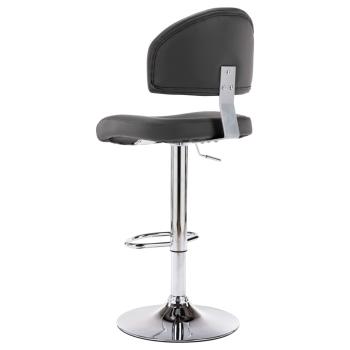 Barhocker 2 Stk. Grau Kunstleder