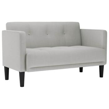 Zweisitzer-Sofa Wolkengrau 111 cm Stoff