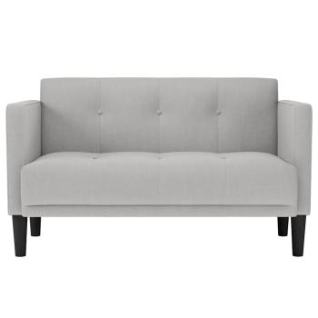 Zweisitzer-Sofa Wolkengrau 111 cm Stoff