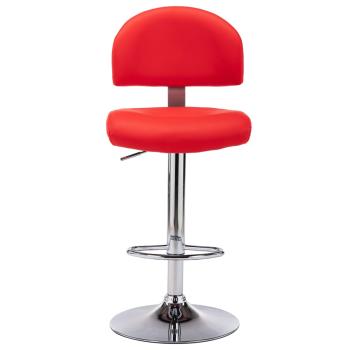 Barhocker Rot Kunstleder