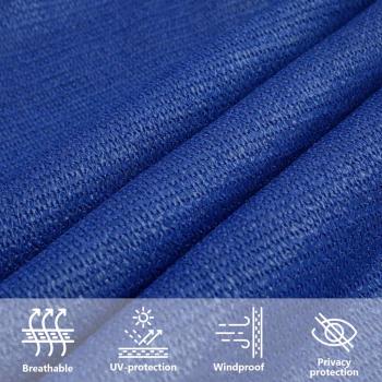 Sonnensegel 160 g/m² Rechteckig Blau 5x8 m HDPE