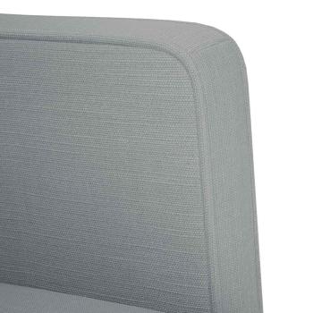 ARDEBO.de - Zweisitzer-Sofa Hellgrau 111 cm Stoff