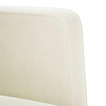 Zweisitzer-Sofa Creme 111 cm Samt