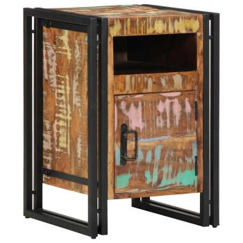 Nachttisch 40x40x59 cm Altholz Massivholz