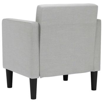 ARDEBO.de - Sessel mit Armlehnen Wolkengrau 53 cm Stoff