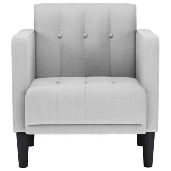 Sessel mit Armlehnen Wolkengrau 53 cm Stoff