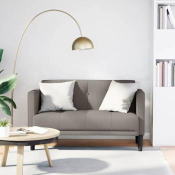 ARDEBO.de - Zweisitzer-Sofa Taupe 111 cm Stoff