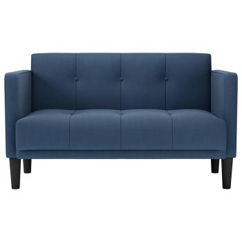 Zweisitzer-Sofa Blau 111 cm Stoff
