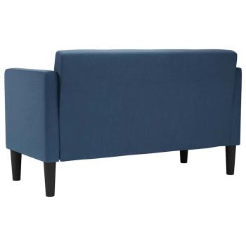 Zweisitzer-Sofa Blau 111 cm Stoff