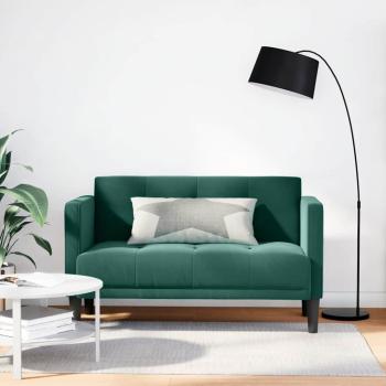 ARDEBO.de - Zweisitzer-Sofa Dunkelgrün 111 cm Samt