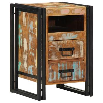 ARDEBO.de - Nachttisch 40x40x59 cm Altholz Massivholz