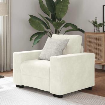 ARDEBO.de - Sessel Creme 59 cm Samt