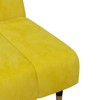 2-tlg. Sofagarnitur Gelb Samt
