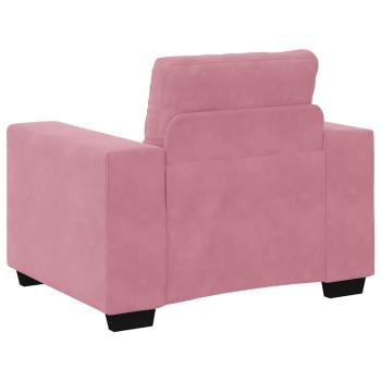 Sessel Rosa 59 cm Samt