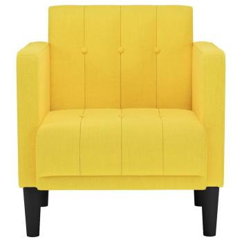 Sessel mit Armlehnen Hellgelb 53 cm Stoff