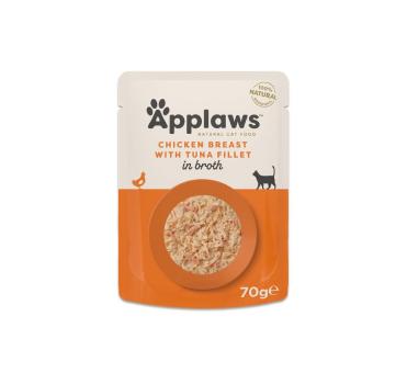 ARDEBO.de Applaws Cat PB Hühnchenbrust & Thunfischfilet 70g