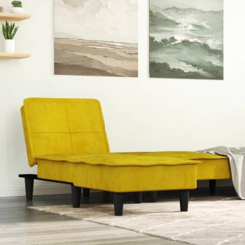 ARDEBO.de - Chaiselongue Gelb Samt