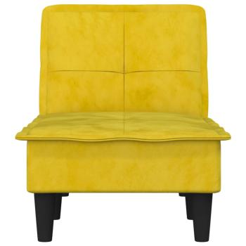 Chaiselongue Gelb Samt