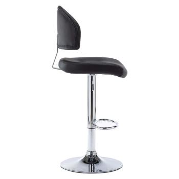 Barhocker Schwarz Kunstleder