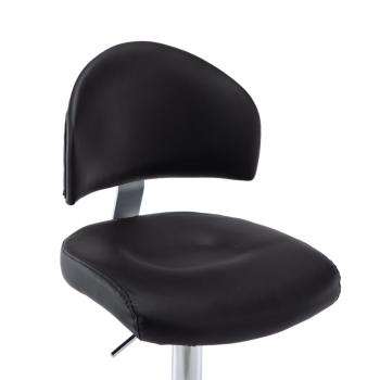Barhocker Schwarz Kunstleder