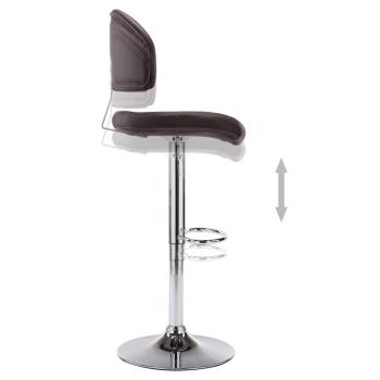 Barhocker Braun Kunstleder
