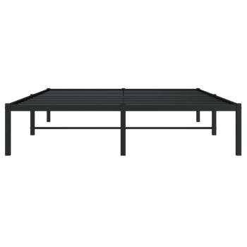 Bettgestell Metall Schwarz 140x200 cm
