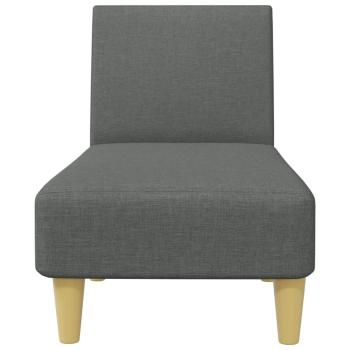 2-tlg. Sofagarnitur Dunkelgrau Stoff