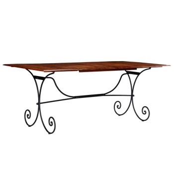 Esstisch Massivholz mit Honigfarbenem Finish 200x100x76 cm