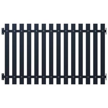 ARDEBO.de - Zaunfeld Anthrazit 170,5x75 cm Pulverbeschichteter Stahl