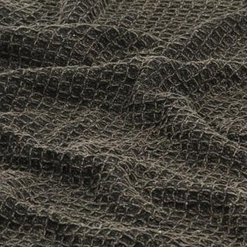 Überwurf Baumwolle 125x150 cm Anthrazit/Braun