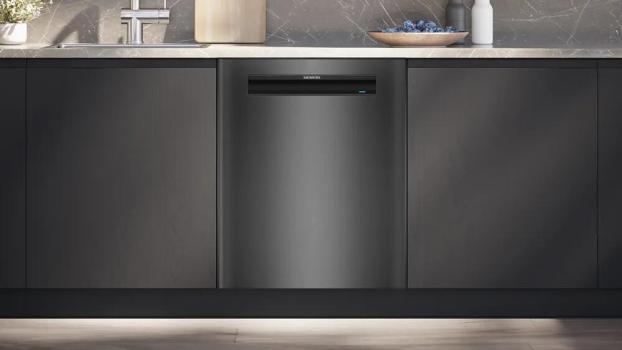 Siemens SN13HC72CS iQ300 Unterbau-Geschirrspüler, 60 cm breit, 14 Maßgedekcke, aquaStop, Home Connect, intensiveZone, gebürsteter schwarzer Stahl, Anti-Fingerprint