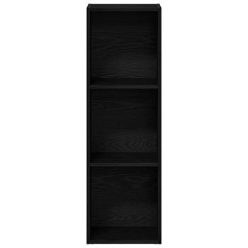 Bücherregal Schwarz Eichen-Optik 36x30x114 cm Holzwerkstoff