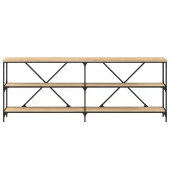 Konsolentisch Sonoma-Eiche 200x30x75 cm Holzwerkstoff und Eisen