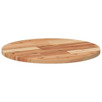 Tischplatte Rund Ø50x2 cm Massivholz Akazie