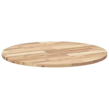 Tischplatte Rund Ø70x2 cm Massivholz Akazie