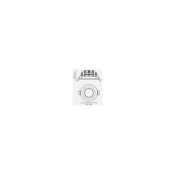 Nordlux Clyde Einbaustrahler, IP20, 2700 K, 350 lm, weiß (47500101)