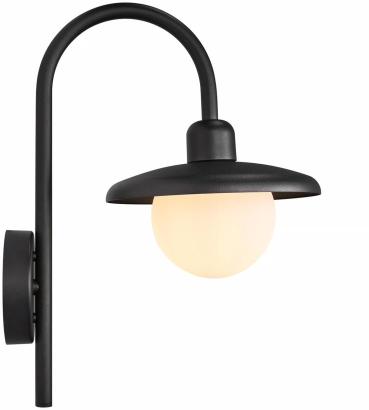 Nordlux Berlo Wandleuchte, E27, 10W, schwarz (2418191003)