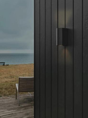 Nordlux Canto Maxi 2 Wandleuchte, IP44, GU10, 2x28W, seaside schwarz (49721203)