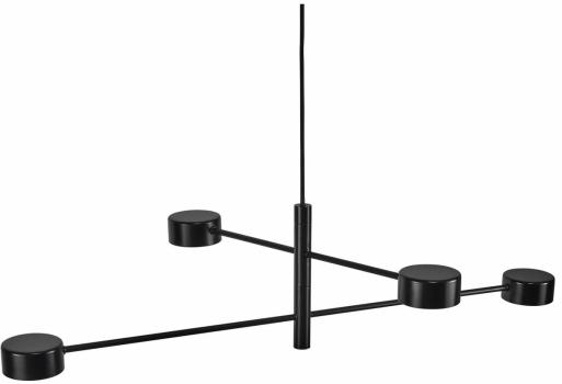 Nordlux Clyde Pendelleuchte, 16W, 350lm, 2700K, schwarz (2010803003)
