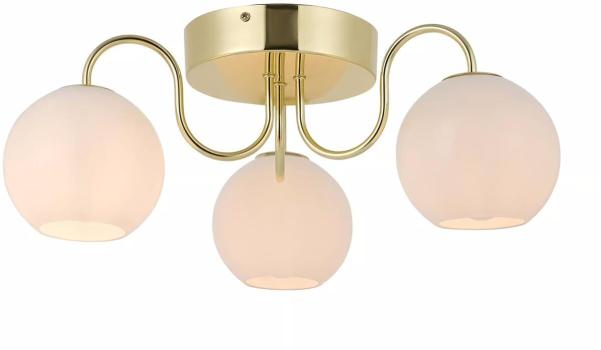 ARDEBO.de Nordlux Franca Deckenleuchte, E14, 3x40W, messing (2312506035)