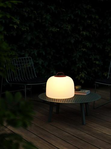 Nordlux Kettle To-Go 36 Akkuleuchte, LED, IP65, 450L, 6,8W, dimmbar, rot-weiß (2018013002)