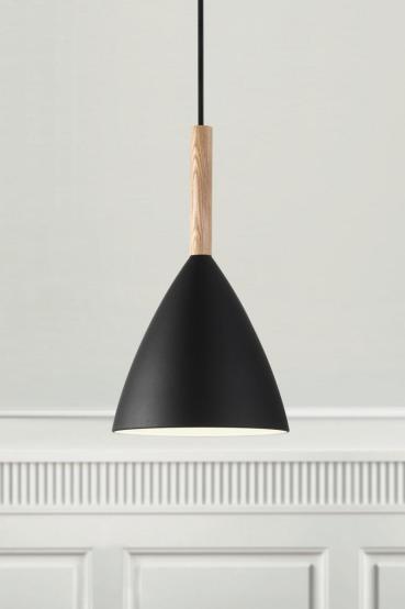 Nordlux Pure 20 Pendelleuchte, E27, IP20, 40W, dimmbar, schwarz (43293003)