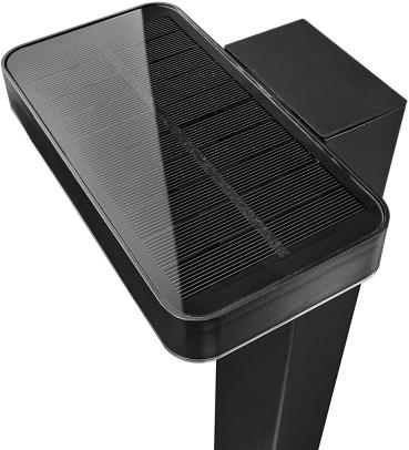 Nordlux Rica Square Solar Pollerleuchte, LED-Module, IP44, 380lm, 4,5W, Höhe 600mm, schwarz (2118178003)